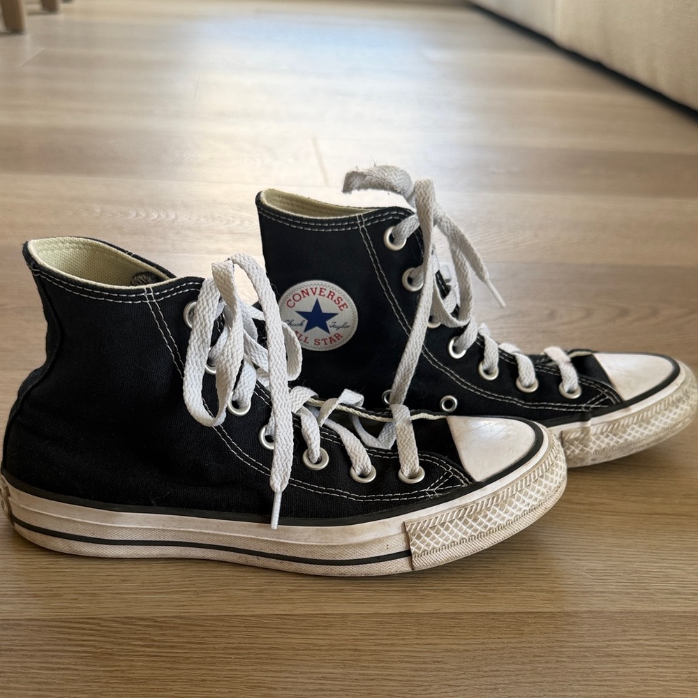 Converse Black and White High-Tops